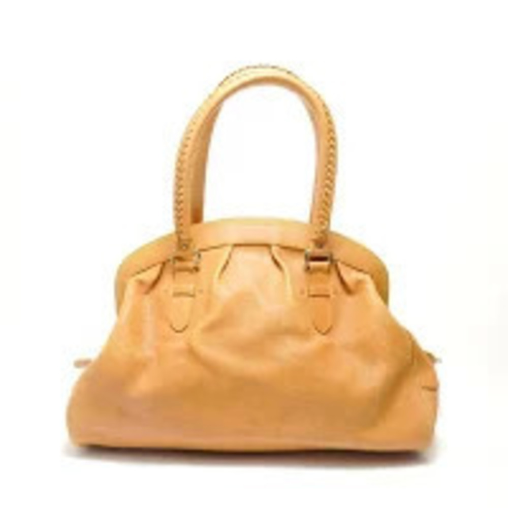 Christian Dior My Frame Leather Shoulder Bag Yellow